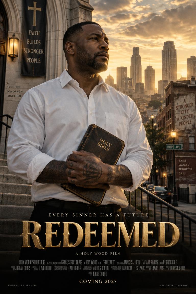Redeemed, a fictional Black-led faith film poster